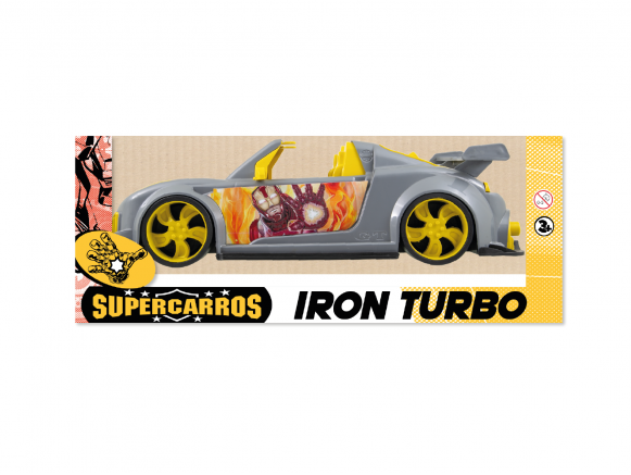 CARRINHO DE BRINQUEDO  SUPER CARROS IRON TURBO