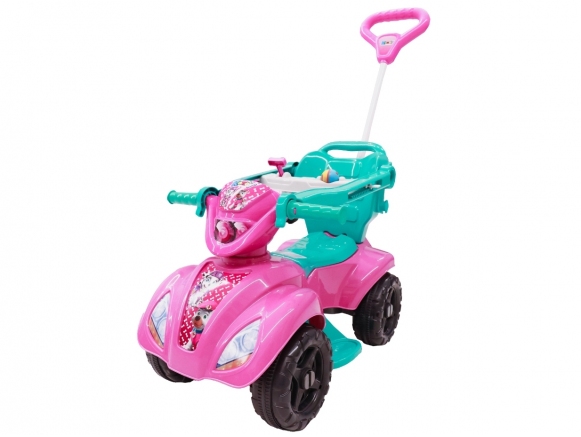 CARRINHO DE PASSEIO QUADRICICLO DOG MENINA ROSA