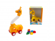 BRINQUEDO EDUCATIVO GIRAFA PUXA ESTICA 